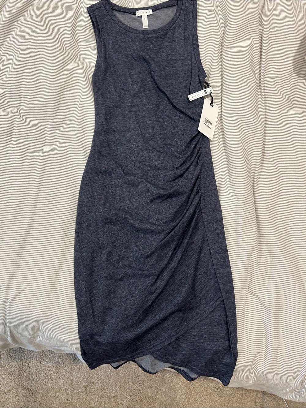 Leith NWT Ruched Midi Dress